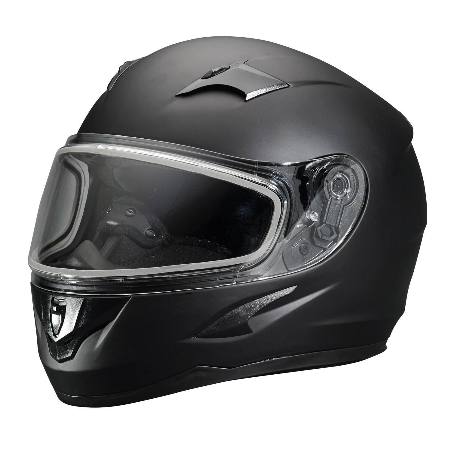 286855709 Polaris New OEM Matte Black 1.0 Modular Snowmobile Helmet XL